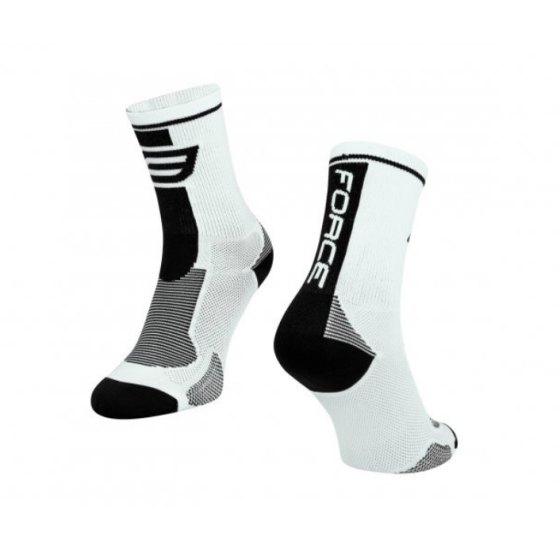 Force Calze Ciclo Lungo Bianco nero